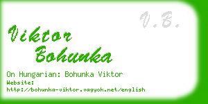 viktor bohunka business card